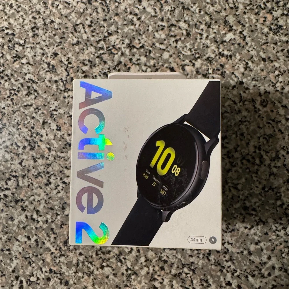 Samsung Galaxy Watch Active 2 44mm Aluminum Case with Sport Band- AQUABLACK